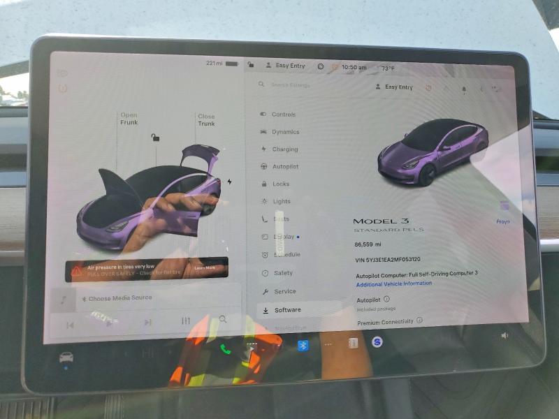 Photo 9 from auction – 2021 TESLA MODEL 3 with VIN 5YJ3E1EA2MF053120