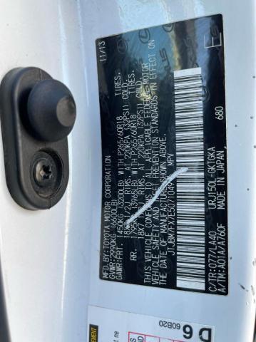 Photo 10 from auction – 2014 LEXUS GX 460 with VIN JTJBM7FX7E5071049