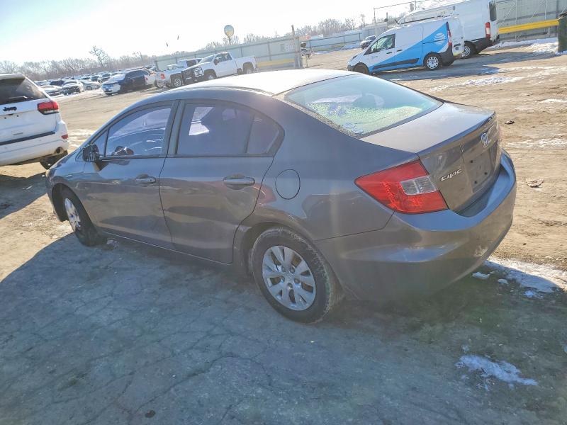 Photo 2 from auction – 2012 HONDA CIVIC LX with VIN 19XFB2F5XCE015345