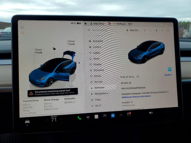 Photo 9 from auction – 2023 TESLA MODEL 3 with VIN 5YJ3E1EA4PF501314