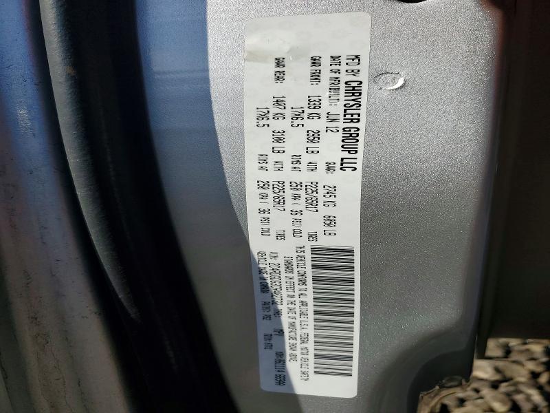 Photo 14 from auction – 2012 DODGE GRAND CARA with VIN 2C4RDGDG3CR402732