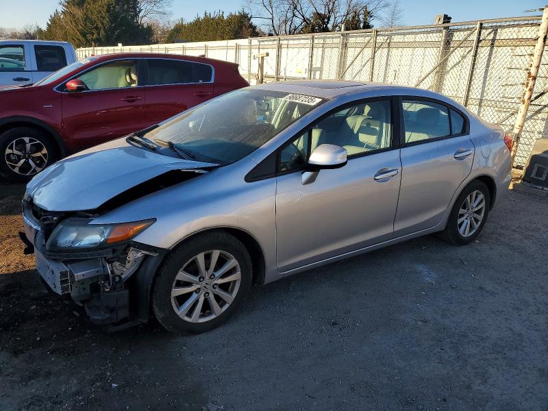 HONDA CIVIC EXL 2012 with VIN 19XFB2F97CE358939 - Photo from auction