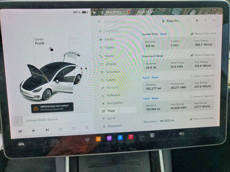 Photo 9 from auction – 2019 TESLA MODEL 3 with VIN 5YJ3E1EA6KF436409