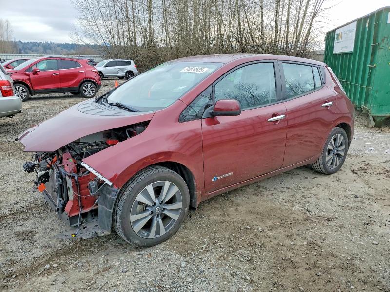 NISSAN LEAF S 2017 with VIN 1N4BZ0CP3HC308349 - Photo from auction