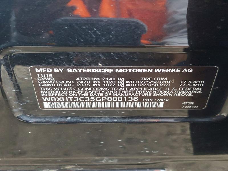 Photo 14 from auction – 2016 BMW X1 XDRIVE2 with VIN WBXHT3C35GP888136