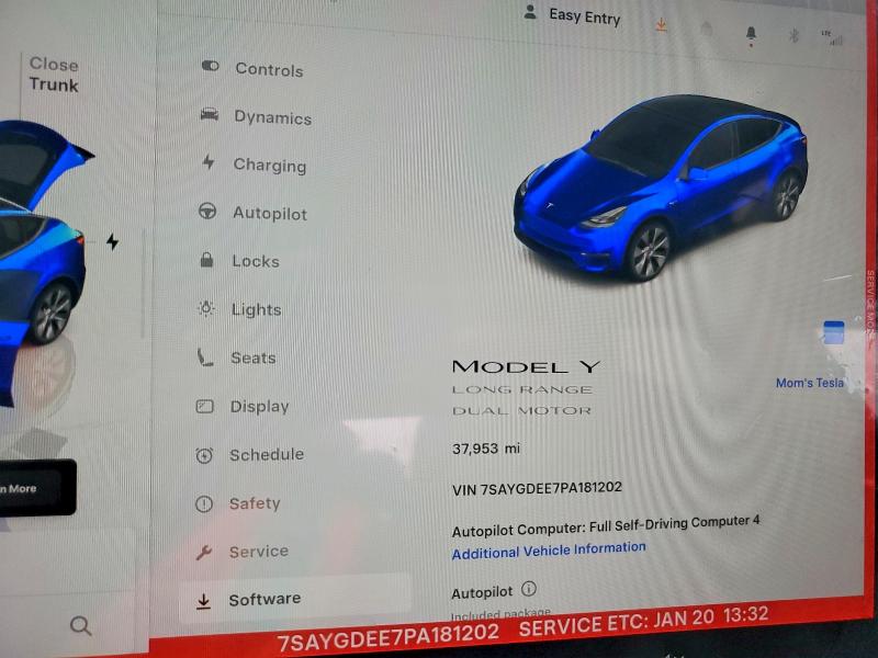 صورة رقم 9 من المزاد - 2023 TESLA MODEL Y مع VIN 7SAYGDEE7PA181202