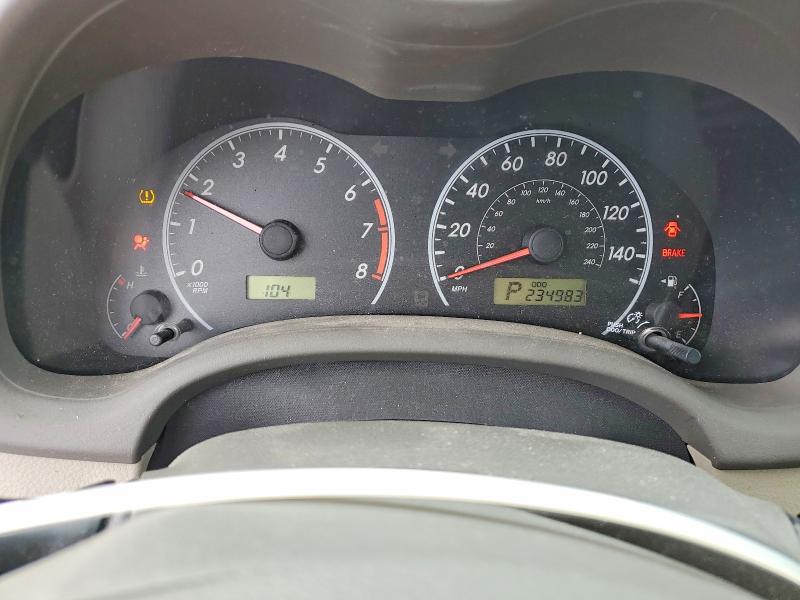 Photo 9 from auction – 2009 TOYOTA COROLLA BA with VIN 2T1BU40E79C140954