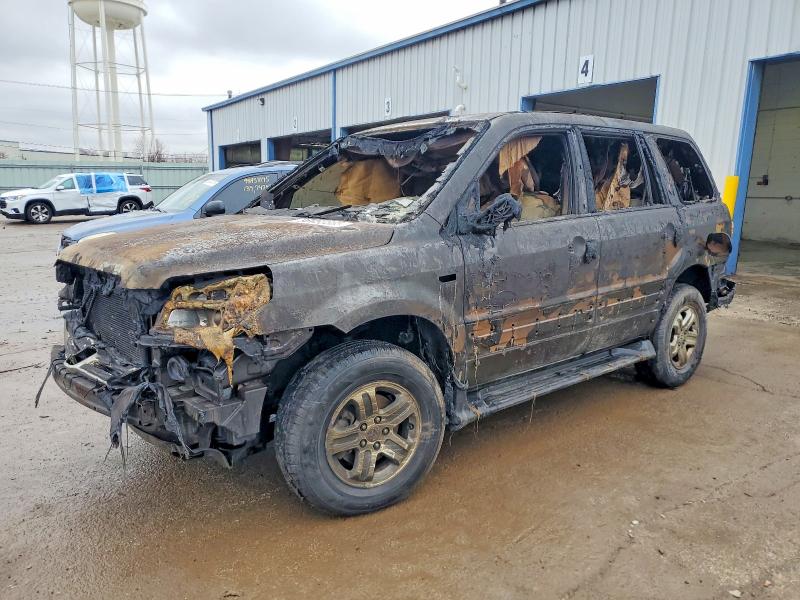 HONDA PILOT LX 2006 with VIN 5FNYF18196B015143 - Photo from auction