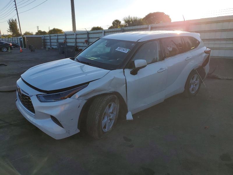 TOYOTA HIGHLANDER 2021 with VIN 5TDCZRAH5MS527059 - Photo from auction