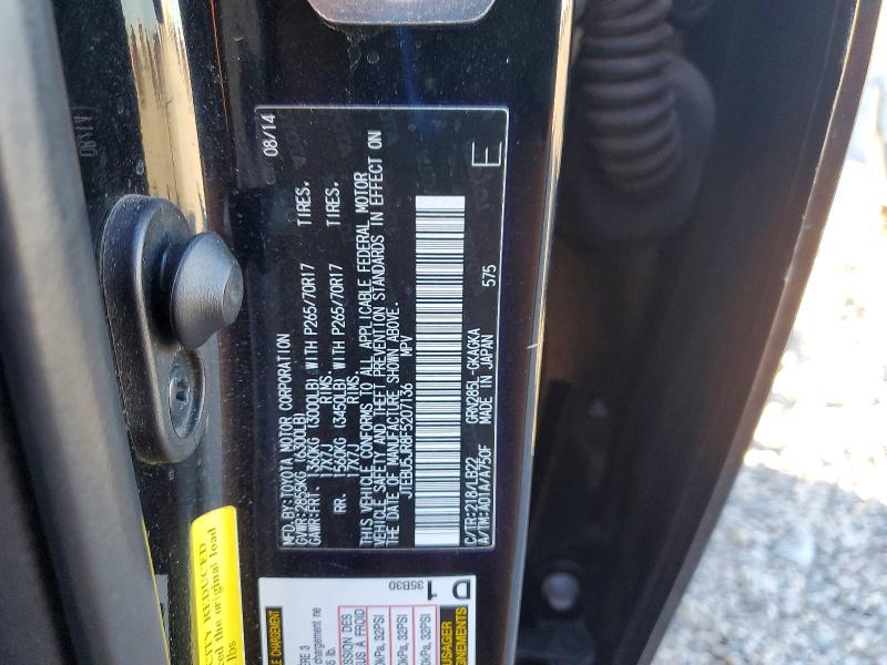 Photo 14 from auction – 2015 TOYOTA 4RUNNER with VIN JTEBU5JR8F5207136