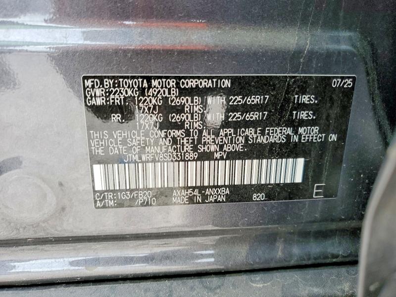 Photo 14 from auction – 2025 TOYOTA RAV4 LE with VIN JTMLWRFV8SD331889