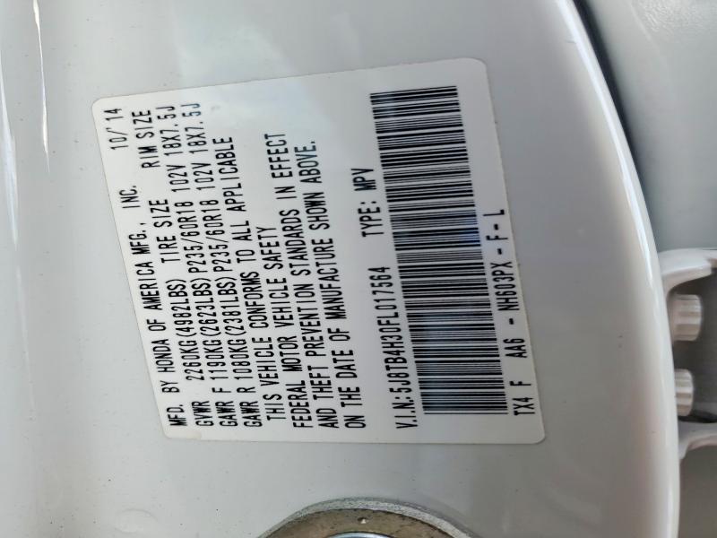 Photo 14 from auction – 2015 ACURA RDX with VIN 5J8TB4H30FL017564