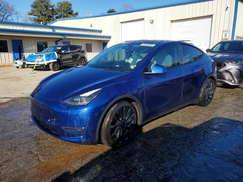 TESLA MODEL Y 2021 with VIN 5YJYGDEF0MF201875 - Photo from auction