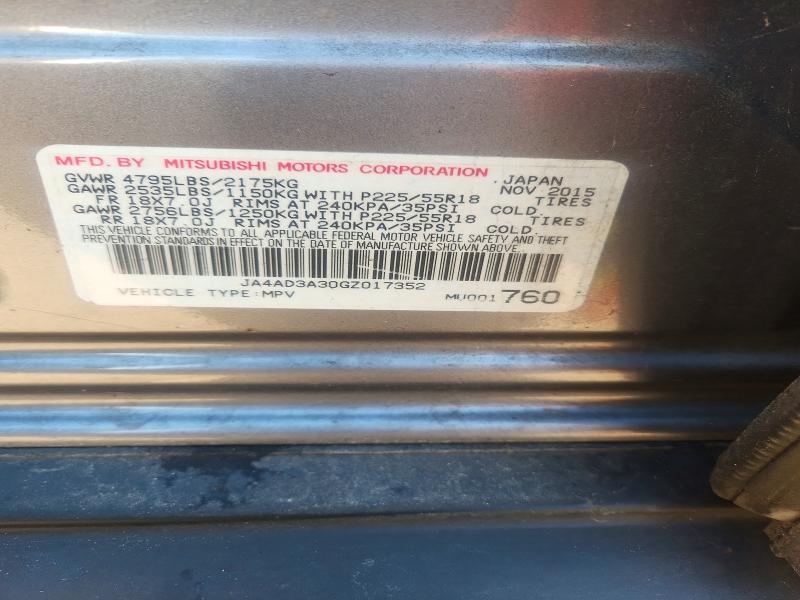 Photo 14 from auction – 2016 MITSUBISHI OUTLANDER with VIN JA4AD3A30GZ017352
