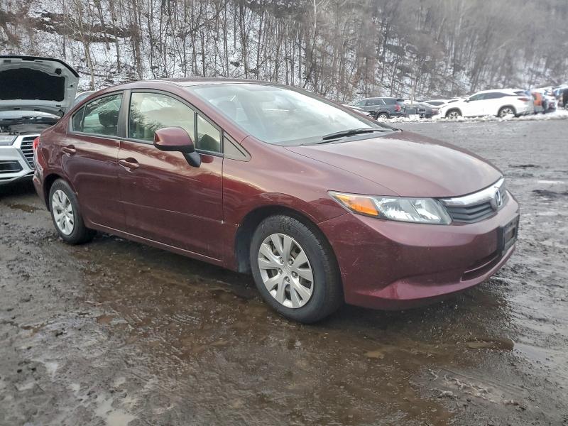 Photo 4 from auction – 2012 HONDA CIVIC LX with VIN 2HGFB2F50CH603566