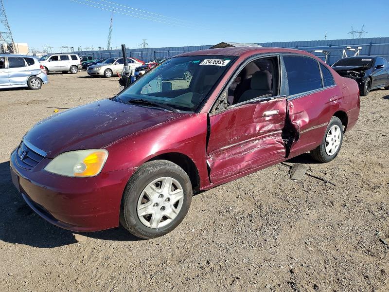HONDA CIVIC LX 2002 with VIN 2HGES16642H520641 - Photo from auction