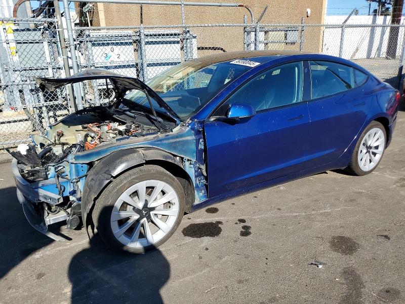 TESLA MODEL 3 2022 with VIN 5YJ3E1EB2NF317463 - Photo from auction