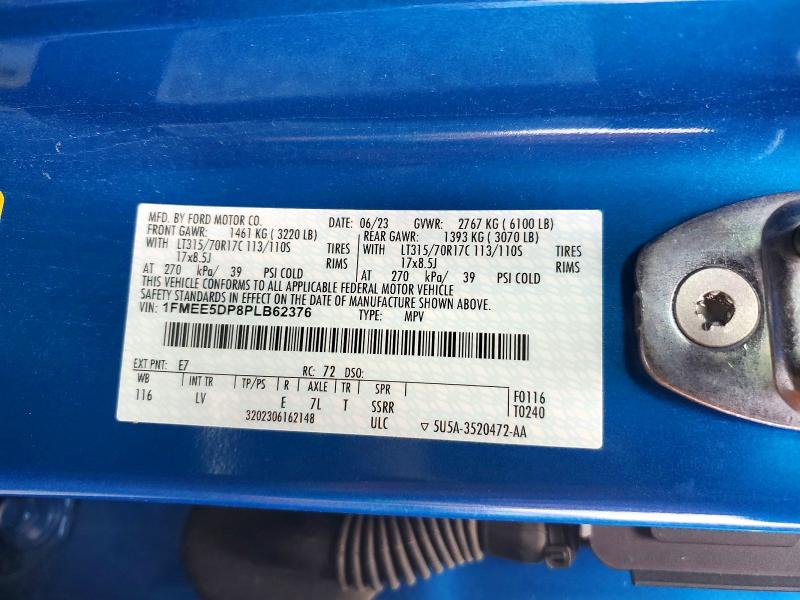 Photo 14 from auction – 2023 FORD BRONCO BAS with VIN 1FMEE5DP8PLB62376
