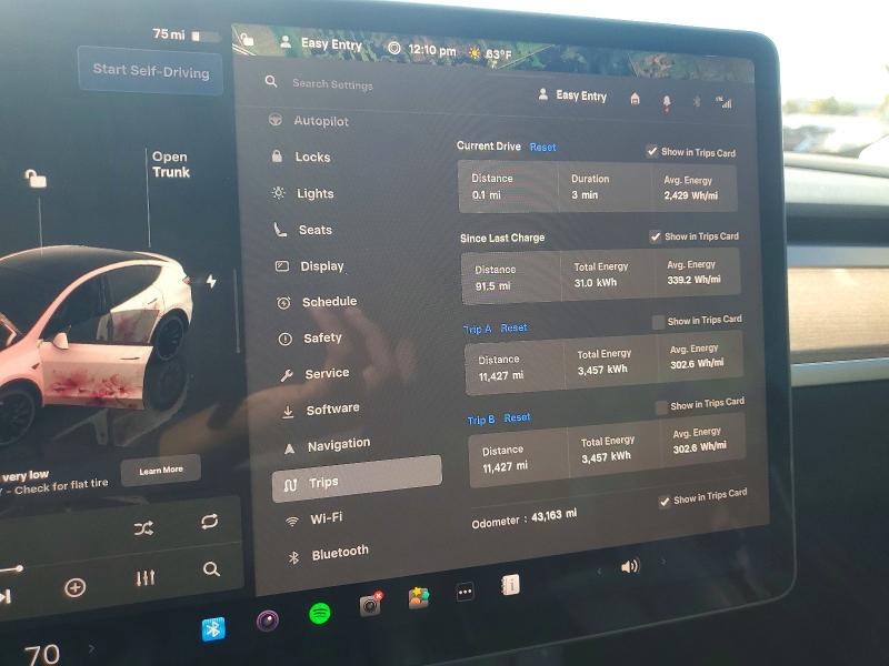 Photo 9 from auction – 2023 TESLA MODEL Y with VIN 7SAYGDEF8PF806170