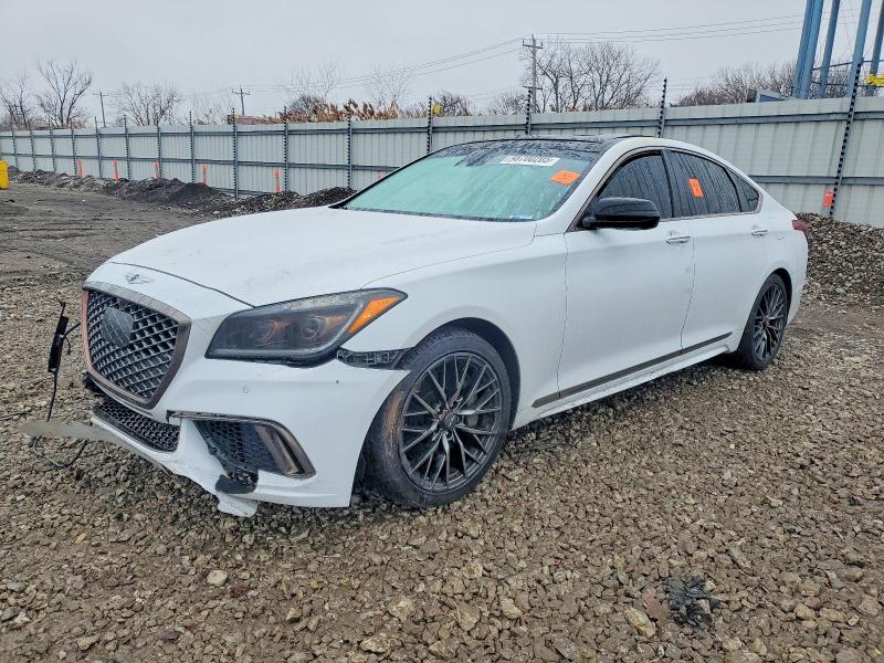 GENESIS G80 SPORT 2018 with VIN KMHGN4JB6JU222278 - Photo from auction