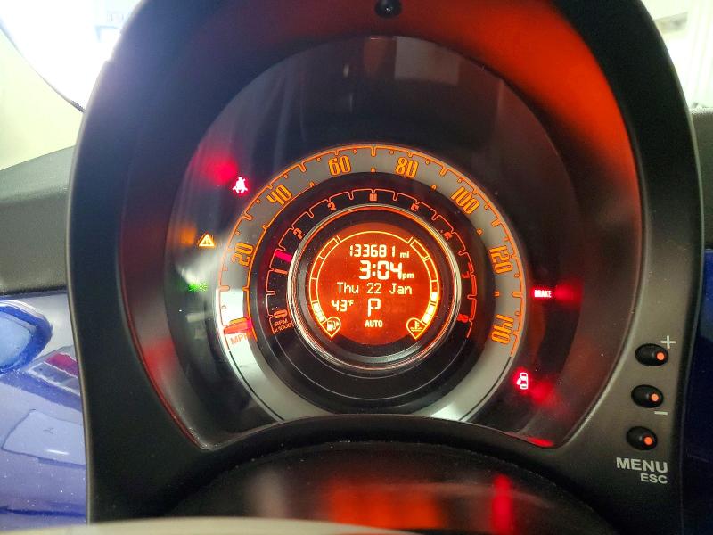 Photo 9 from auction – 2012 FIAT 500 LOUNGE with VIN 3C3CFFCR7CT280603