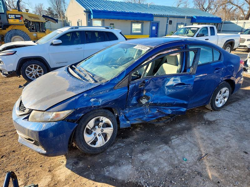 HONDA CIVIC LX 2013 with VIN 2HGFB2F56DH549546 - Photo from auction