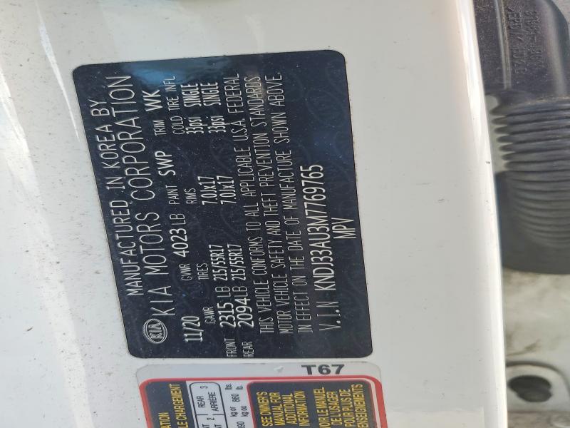 Photo 14 from auction – 2021 KIA SOUL EX with VIN KNDJ33AU3M7769765