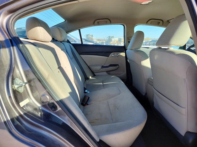 Photo 10 from auction – 2013 HONDA CIVIC LX with VIN 19XFB2F50DE012648