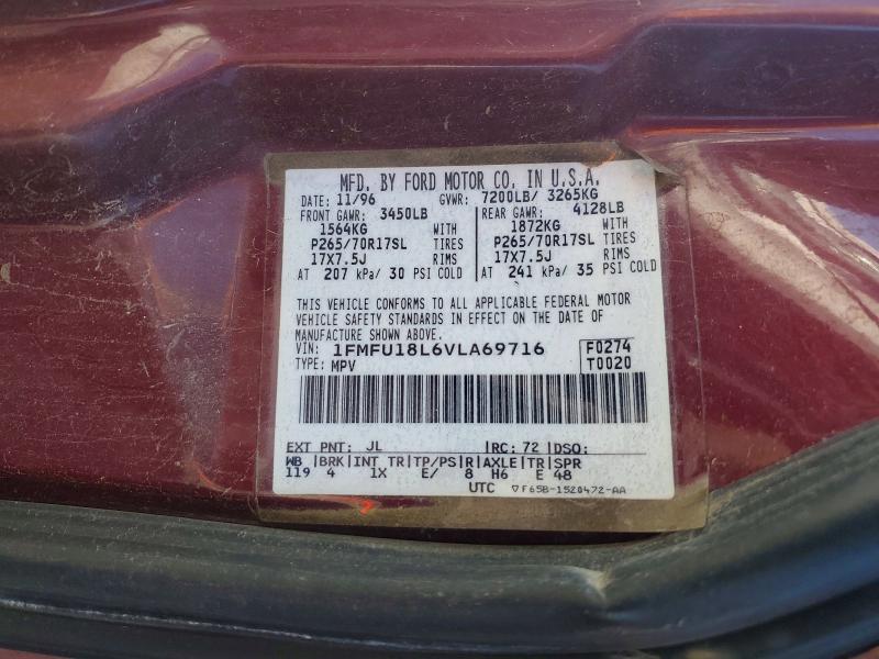 Photo 14 from auction – 1997 FORD EXPEDITION with VIN 1FMFU18L6VLA69716