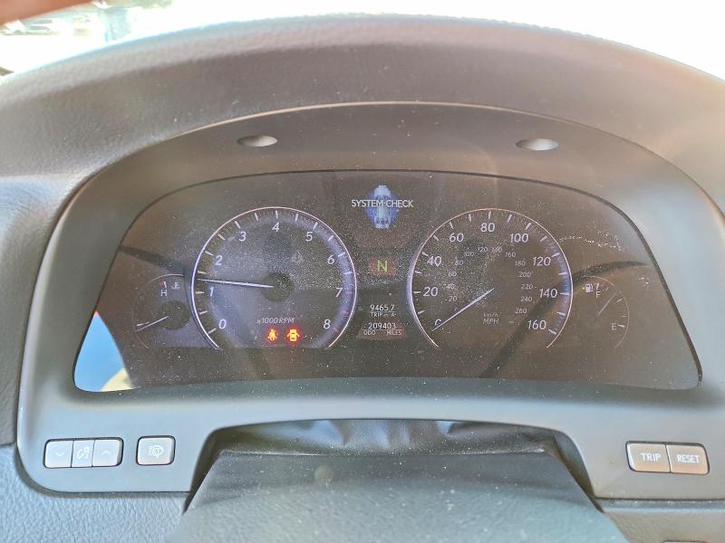 Photo 9 from auction – 2008 LEXUS LS with VIN JTHBL46F785054234