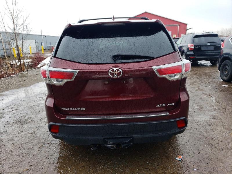 Photo 6 from auction – 2016 TOYOTA HIGHLANDER with VIN 5TDJKRFH0GS259188