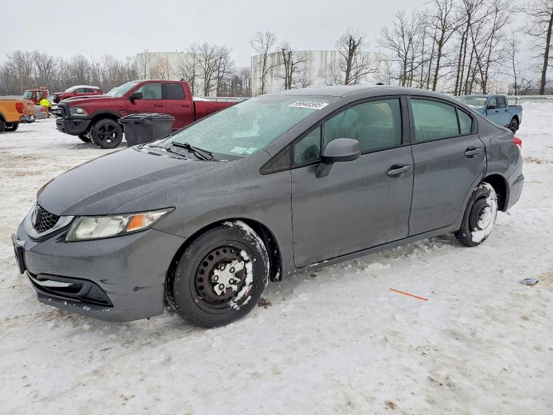 HONDA CIVIC LX 2013 with VIN 2HGFB2F55DH524444 - Photo from auction