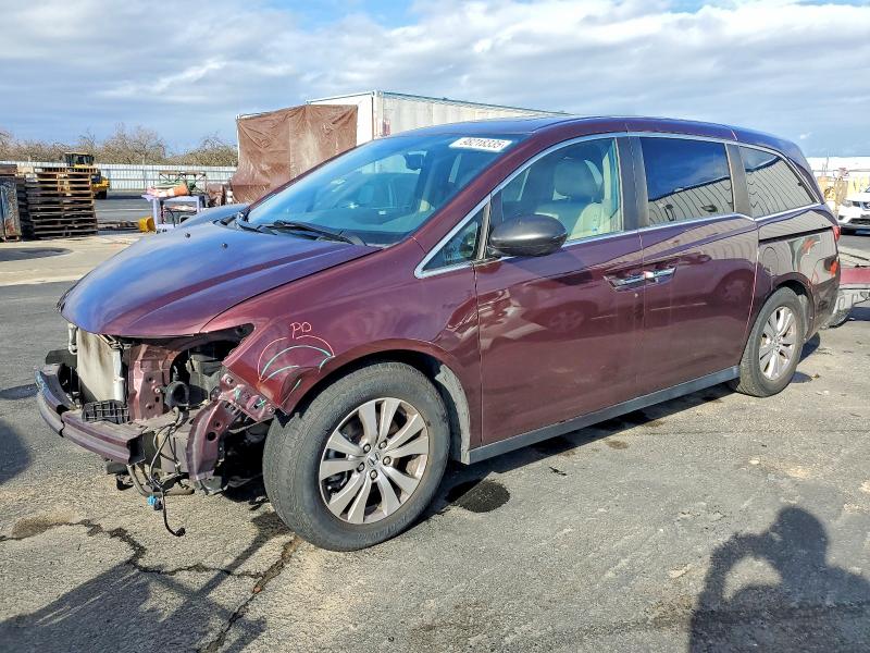 HONDA ODYSSEY EX 2014 with VIN 5FNRL5H6XEB014825 - Photo from auction