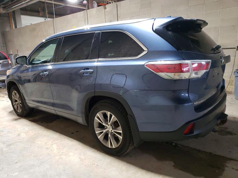 Photo 2 from auction – 2014 TOYOTA HIGHLANDER with VIN 5TDJKRFH7ES016054