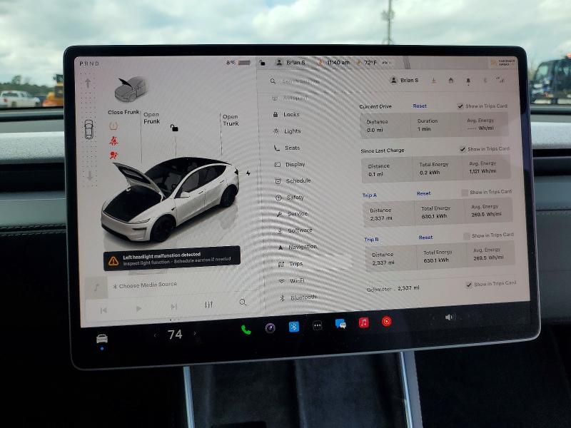 Photo 9 from auction – 2026 TESLA MODEL Y with VIN 7SAYGDED9TA501038