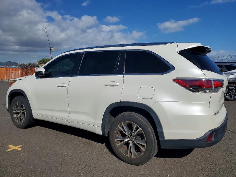 Photo 2 from auction – 2016 TOYOTA HIGHLANDER with VIN 5TDKKRFH9GS505885