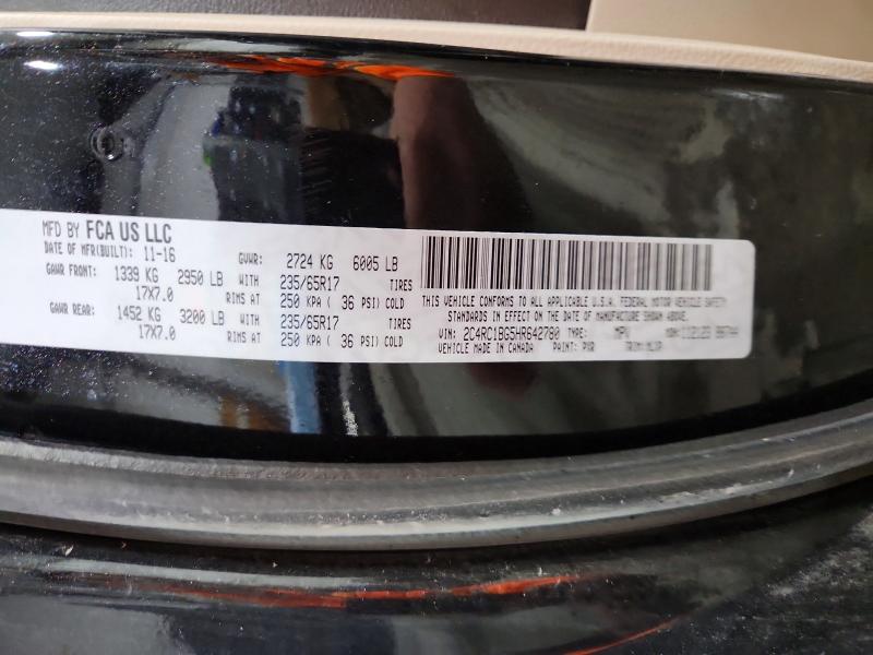 Photo 14 from auction – 2017 CHRYSLER PACIFICA with VIN 2C4RC1BG5HR642780
