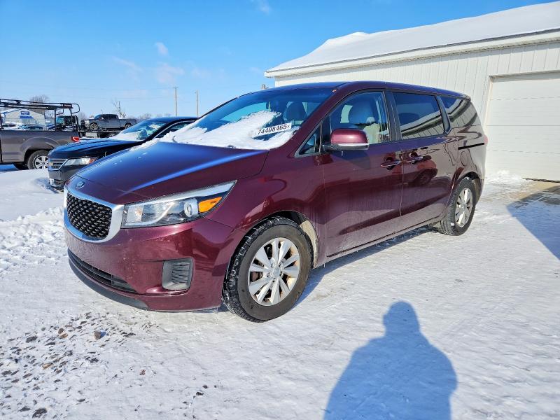 KIA SEDONA LX 2017 with VIN KNDMB5C16H6221432 - Photo from auction