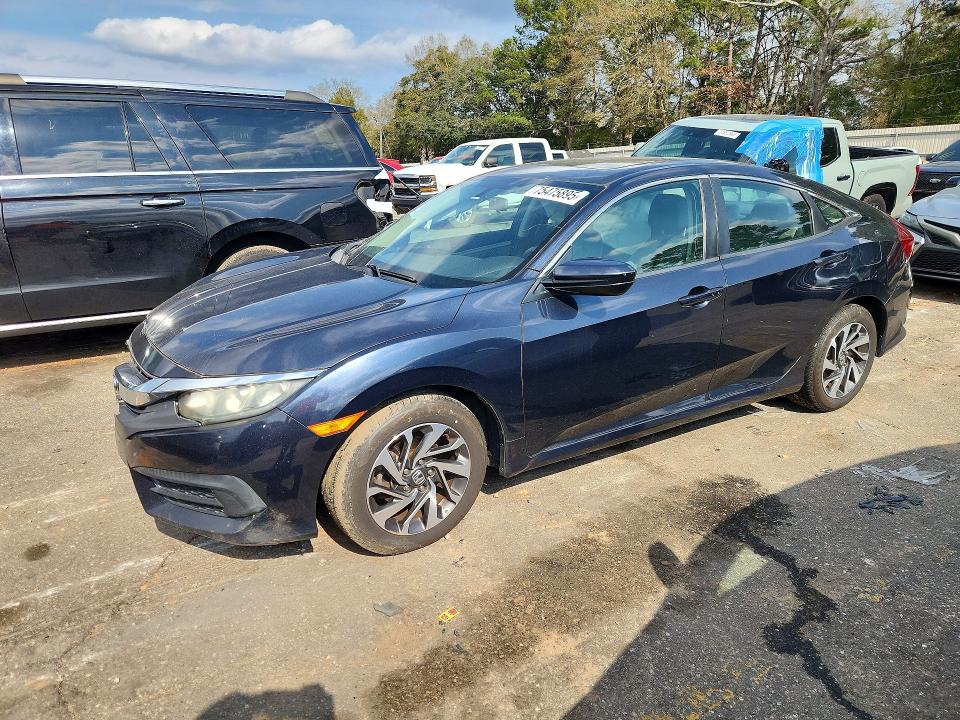 HONDA CIVIC EX 2016 with VIN 19XFC2F72GE041586 - Photo from auction
