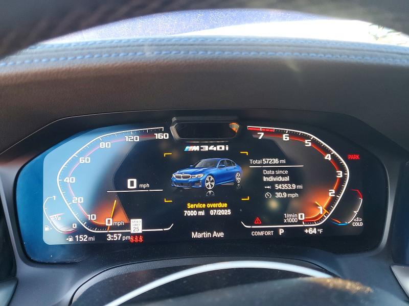 Photo 6 from auction – 2020 BMW M340I with VIN WBA5U7C0XLA234379