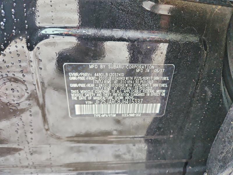Photo 14 from auction – 2018 SUBARU FORESTER 2 with VIN JF2SJARC8JH415337