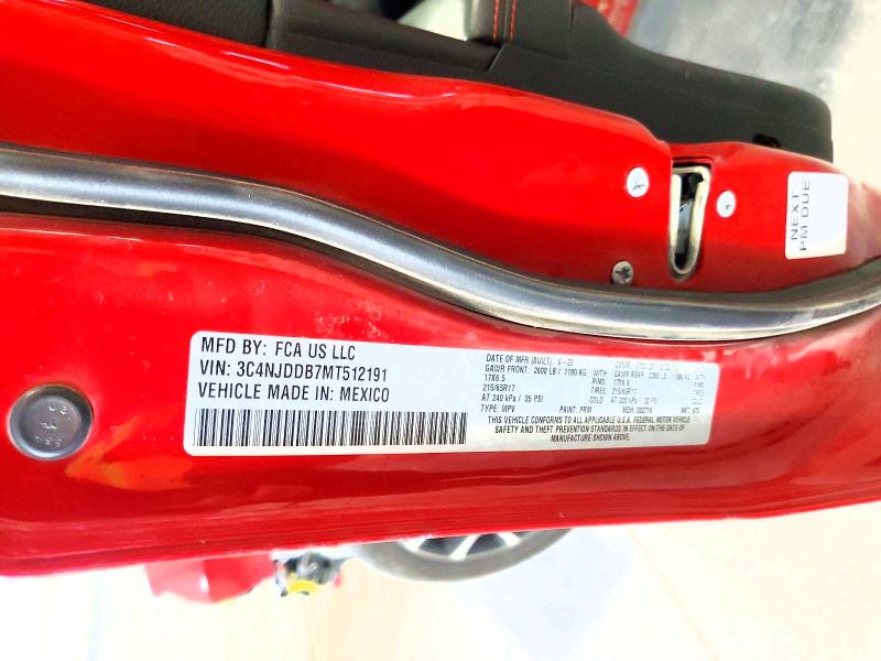 Photo 14 from auction – 2021 JEEP COMPASS with VIN 3C4NJDDB7MT512191