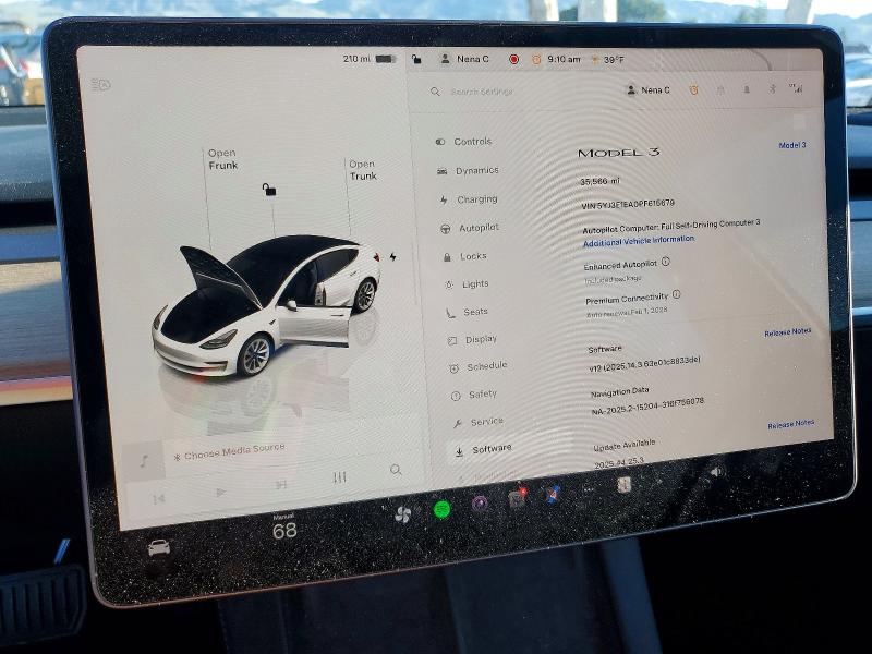 Photo 9 from auction – 2023 TESLA MODEL 3 with VIN 5YJ3E1EA0PF615679