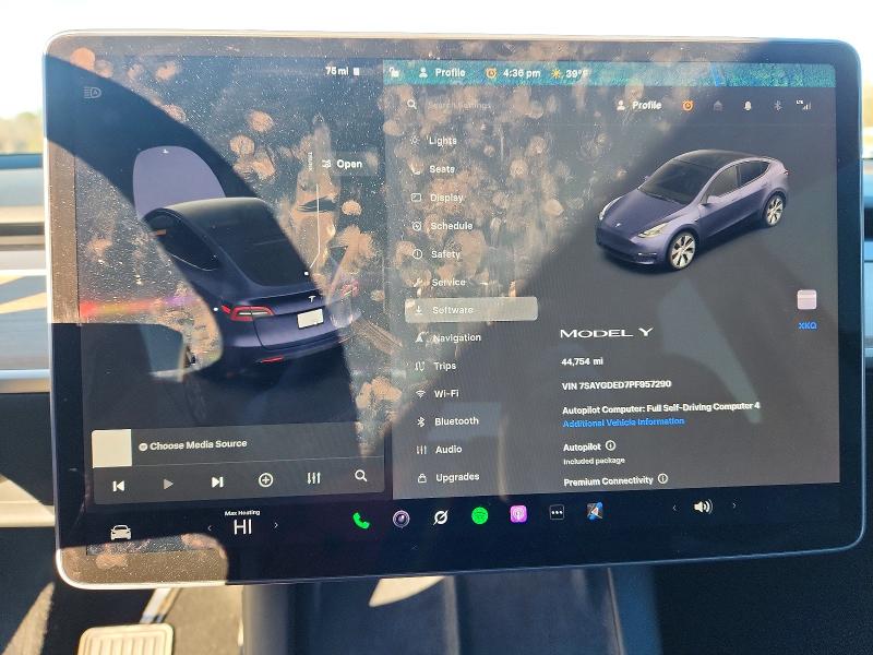 Photo 9 from auction – 2023 TESLA MODEL Y with VIN 7SAYGDED7PF957290