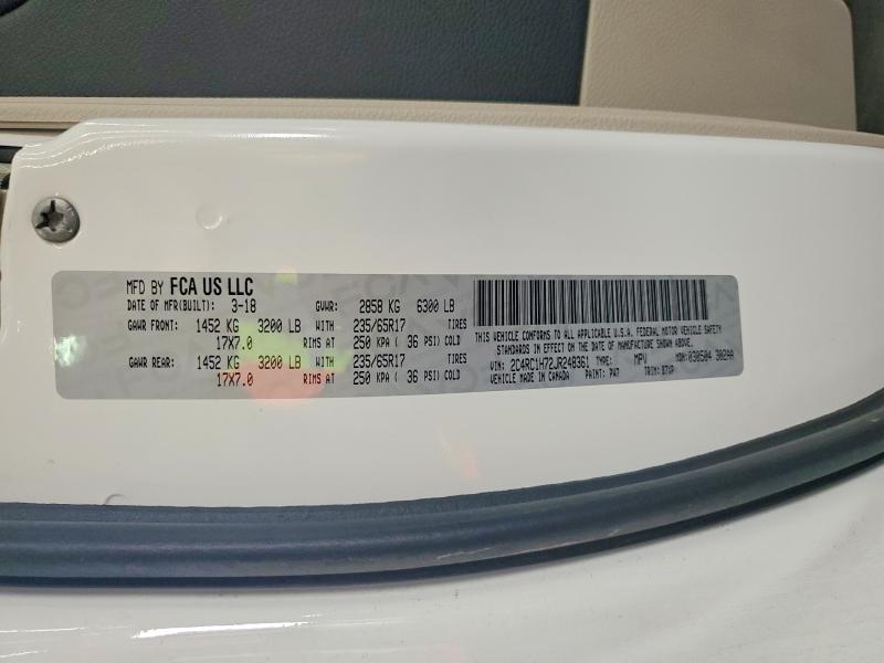 Foto 14 de la subasta – 2018 CHRYSLER PACIFICA H con VIN 2C4RC1H72JR248361