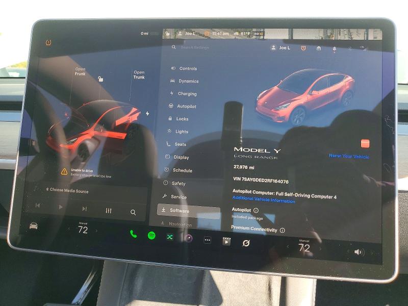 Photo 9 from auction – 2024 TESLA MODEL Y with VIN 7SAYGDED2RF164076