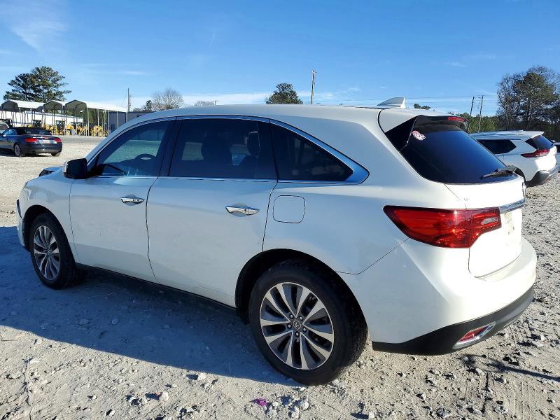 Photo 2 from auction – 2016 ACURA MDX TECHNO with VIN 5FRYD3H44GB017703
