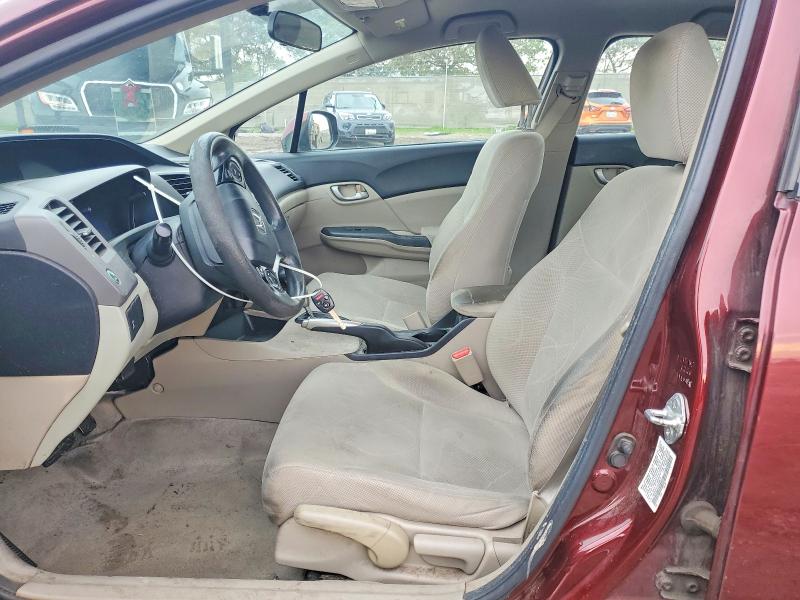 Photo 7 from auction – 2012 HONDA CIVIC LX with VIN 19XFB2F57CE038615