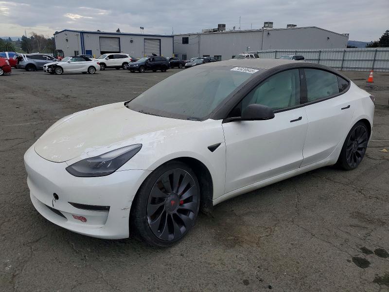 TESLA MODEL 3 2021 с VIN 5YJ3E1EC8MF074362 - Снимка от търг