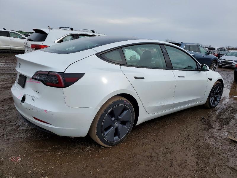 Photo 3 from auction – 2022 TESLA MODEL 3 with VIN 5YJ3E1EBXNF261742